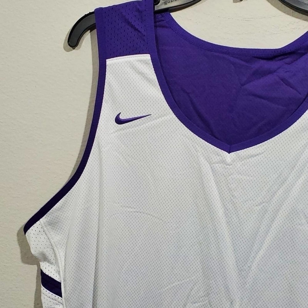 New white purple basketball jersey plus‎ XXL-TALL - Picture 4 of 15